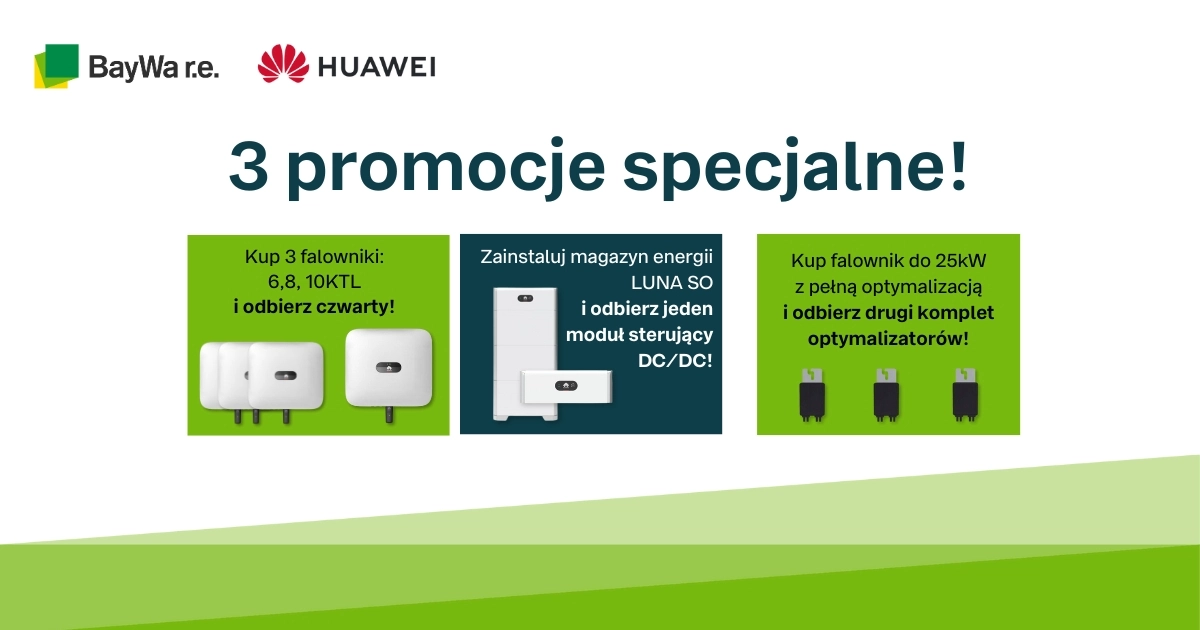 Promocje Huawei w BayWa r.e.