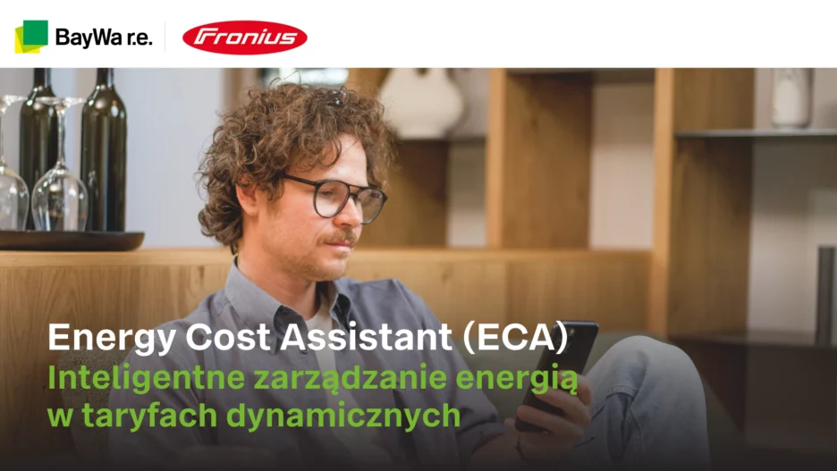 Mężczyzna korzystający z ECA od Froniusa