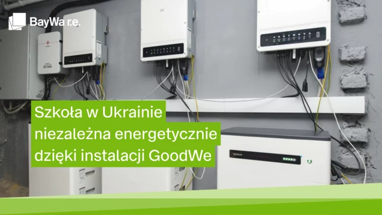 Falowniki GoodWe zamontowane w szkole w Ukrainie